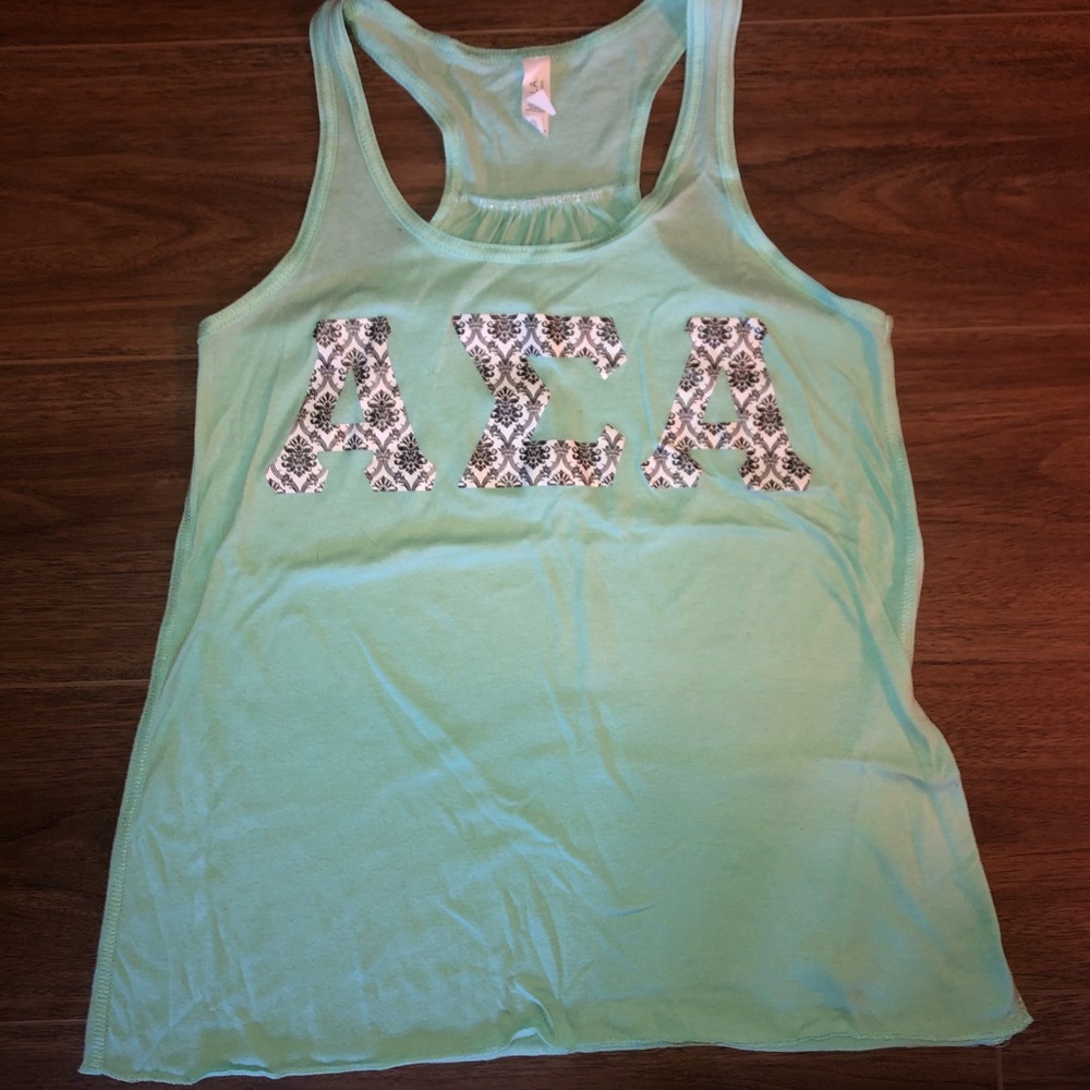 Alpha Sigma Alpha Letter Tank